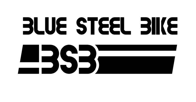 blue steel bike logo : sponsor